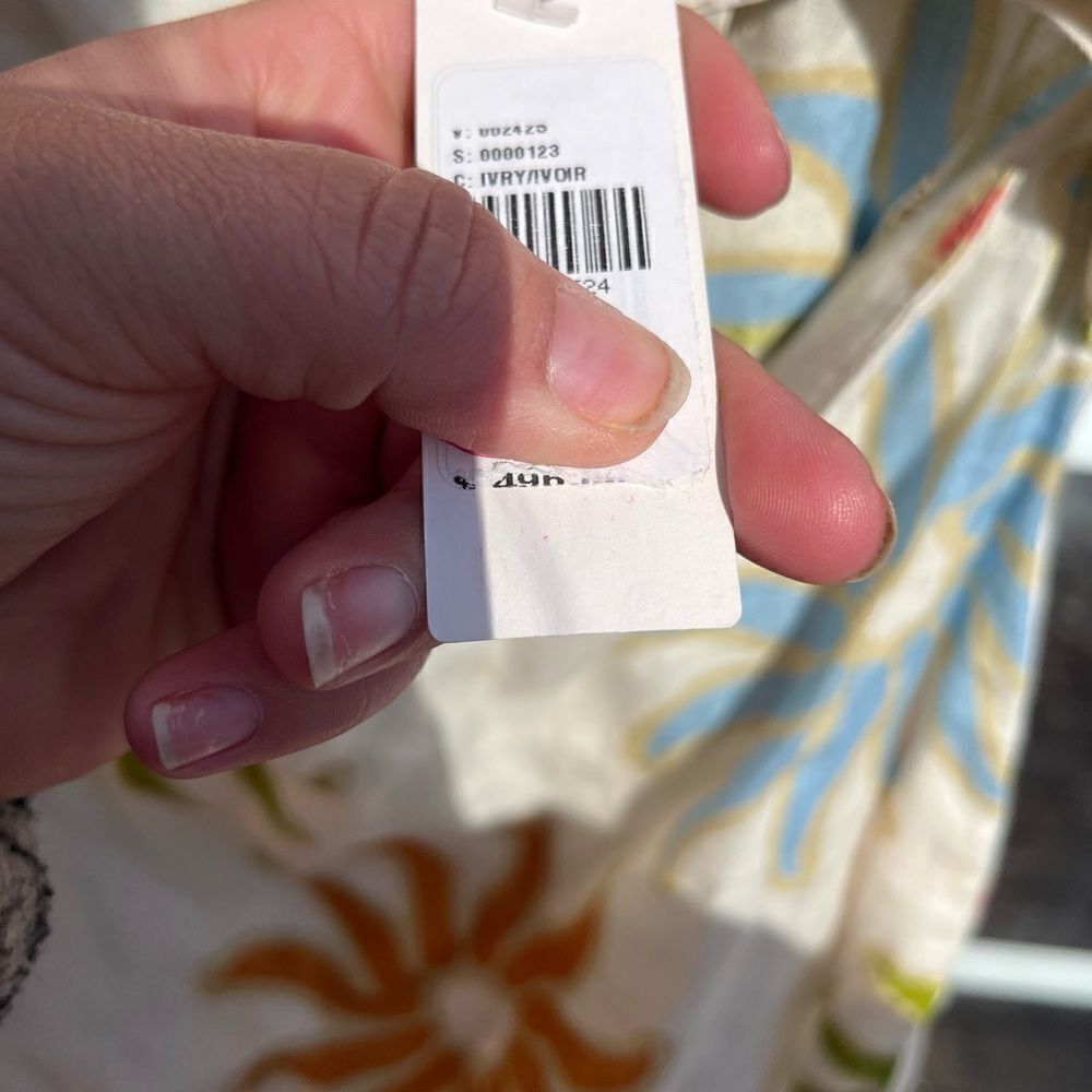 Cala de la Cruz 100% Linen Sunburst Midi Dress - Picture 8 of 14